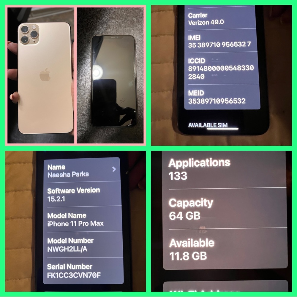 Well Kept iPhone Pro Max 11- Unlocked-64 MB- See pictures for info.